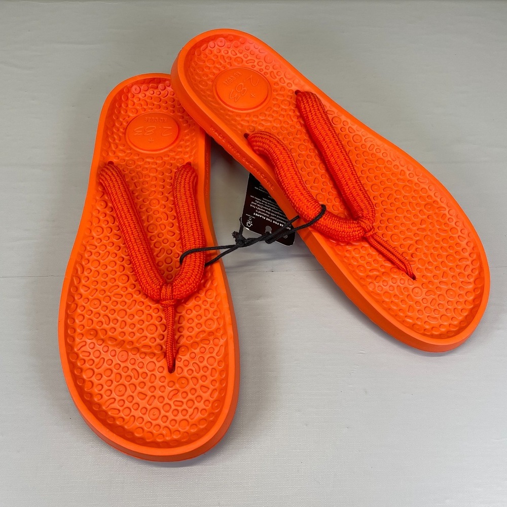Allbirds Sugar Zeffer Sandals Mens Size 11 Orange Flip Flops Slip On Shoes